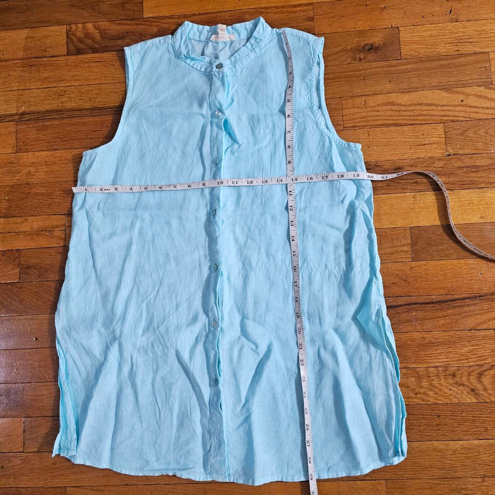 Eileen Fisher Linen Shirt Size Small - Picture 5 of 8